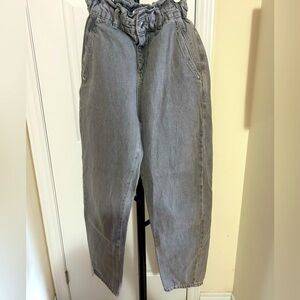 Zara grey jeans elastic waist